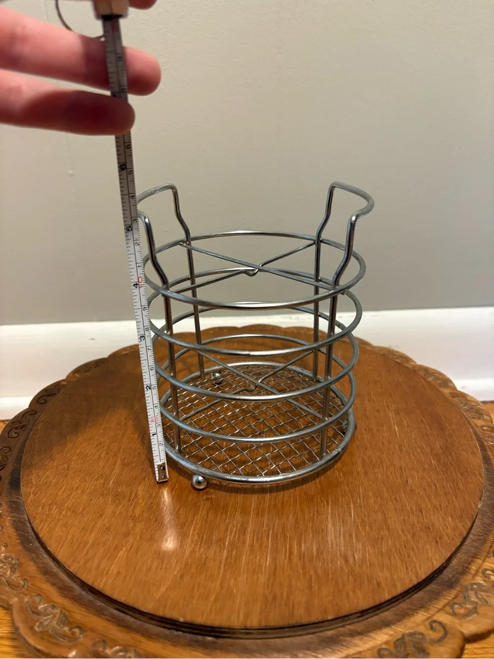 Silver Wire Utensil Holder